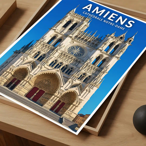 Affiche - Amiens - Cathédrale Notre-Dame