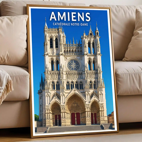 Affiche - Amiens - Cathédrale Notre-Dame