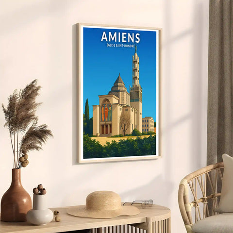 Affiche - Amiens - Église Saint-Honoré
