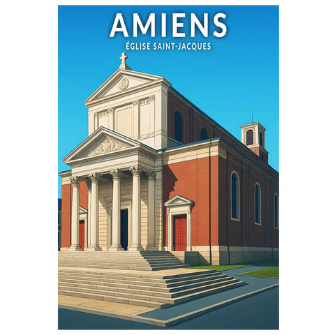 Affiche - Amiens - Église Saint-Jacques