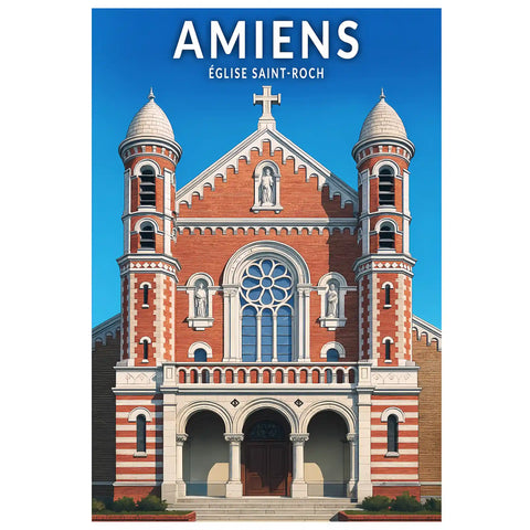 Affiche - Amiens - Église Saint-Roch