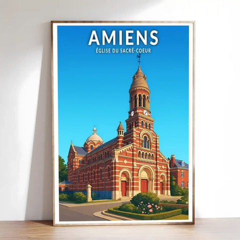 Affiche - Amiens - Église du Sacré-Coeur
