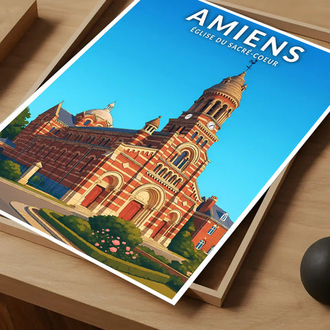 Affiche - Amiens - Église du Sacré-Coeur