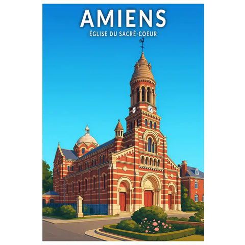 Affiche - Amiens - Église du Sacré-Coeur
