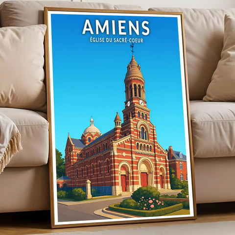Affiche - Amiens - Église du Sacré-Coeur