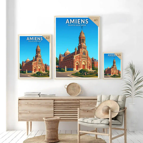 Affiche - Amiens - Église du Sacré-Coeur