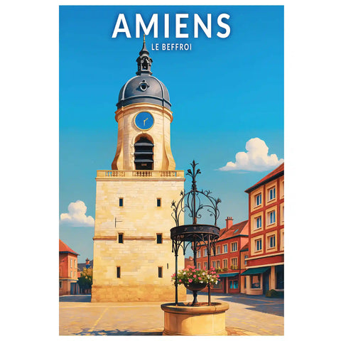 Affiche - Amiens - Le Beffroi