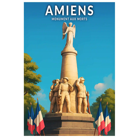 Affiche - Amiens - Monument aux Morts