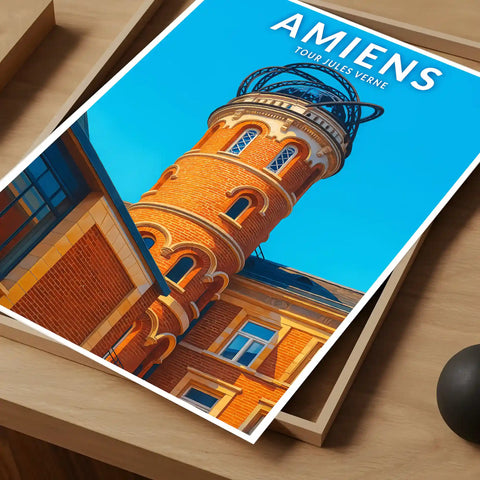 Affiche - Amiens - Tour Jules Verne