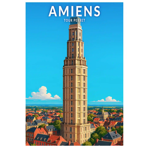 Affiche - Amiens - Tour Perret