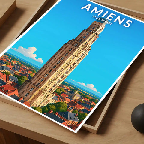 Affiche - Amiens - Tour Perret