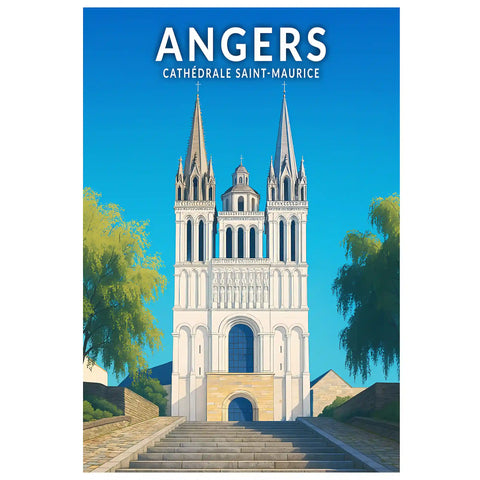 Affiche - Angers - Cathédrale Saint-Maurice