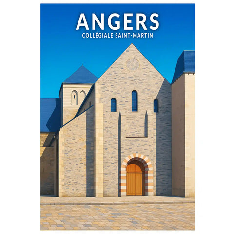 Affiche - Angers - Collégiale Saint-Martin