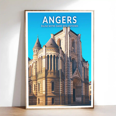 Affiche - Angers - Église Notre-Dame-des-Victoires