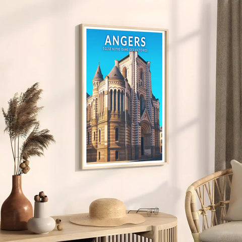 Affiche - Angers - Église Notre-Dame-des-Victoires