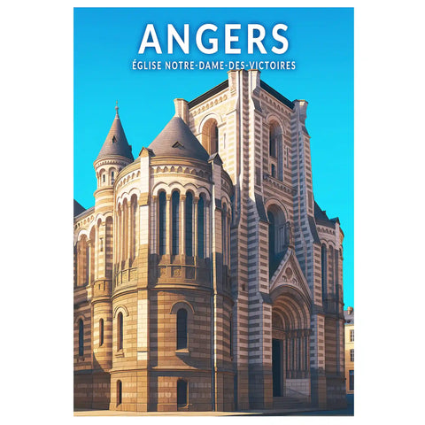 Affiche - Angers - Église Notre-Dame-des-Victoires