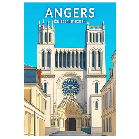 Affiche - Angers - Église Saint-Joseph