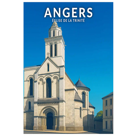 Affiche - Angers - Église de la Trinité