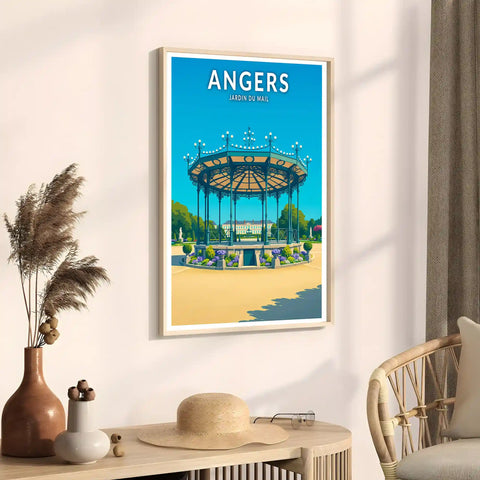 Affiche - Angers - Jardin du Mail