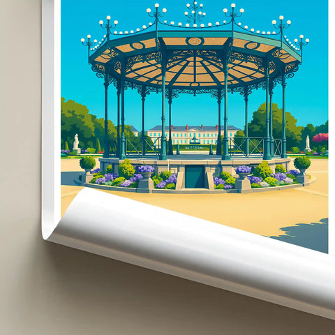 Affiche - Angers - Jardin du Mail