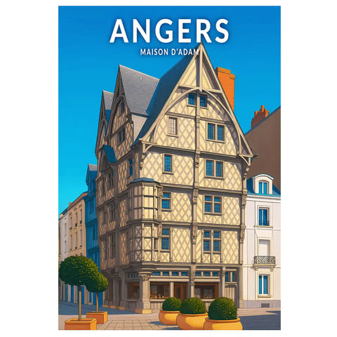 Affiche - Angers - Maison d'Adam