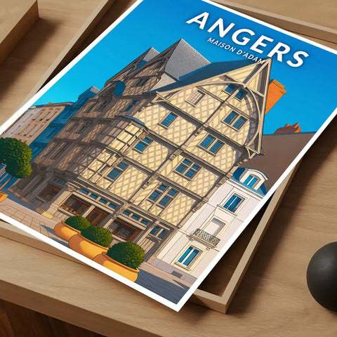 Affiche - Angers - Maison d'Adam