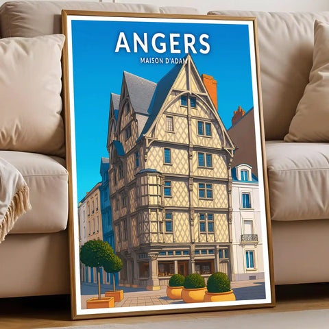 Affiche - Angers - Maison d'Adam