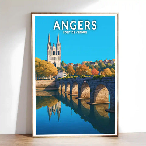 Affiche - Angers - Pont de Verdun