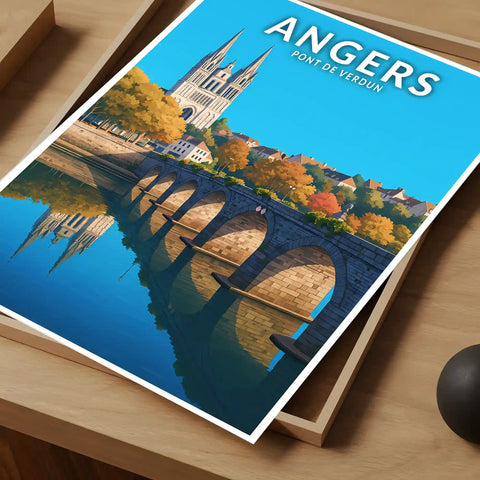 Affiche - Angers - Pont de Verdun