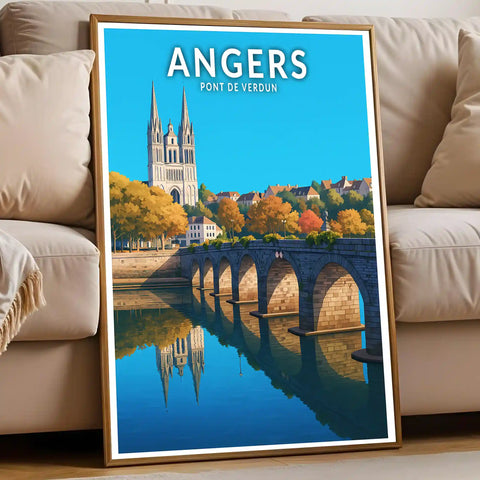 Affiche - Angers - Pont de Verdun