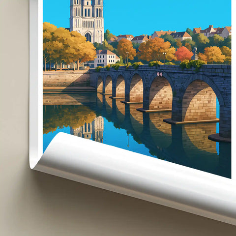 Affiche - Angers - Pont de Verdun