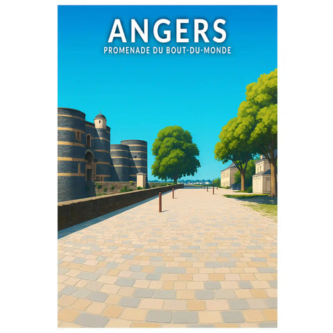 Affiche - Angers - Promenade du Bout-du-Monde