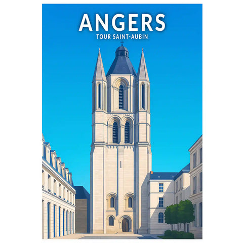 Affiche - Angers - Tour Saint-Aubin