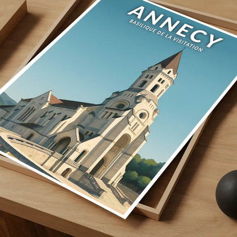 Affiche - Annecy - Basilique de la Visitation