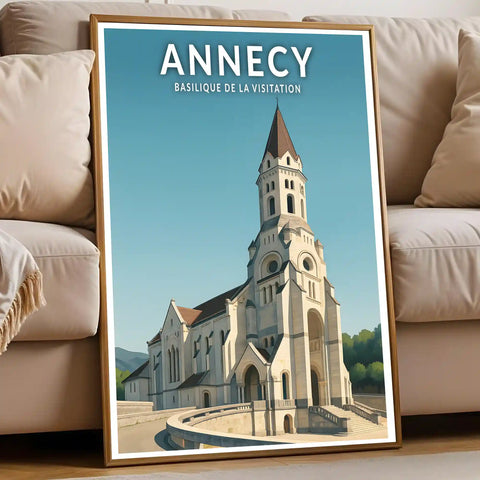 Affiche - Annecy - Basilique de la Visitation