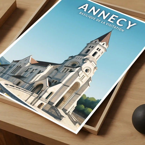 Affiche - Annecy - Basilique de la Visitation