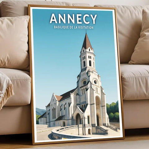 Affiche - Annecy - Basilique de la Visitation