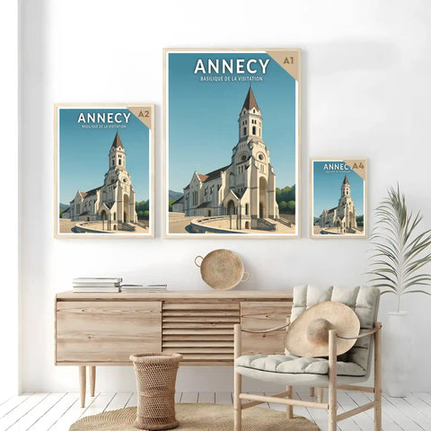 Affiche - Annecy - Basilique de la Visitation