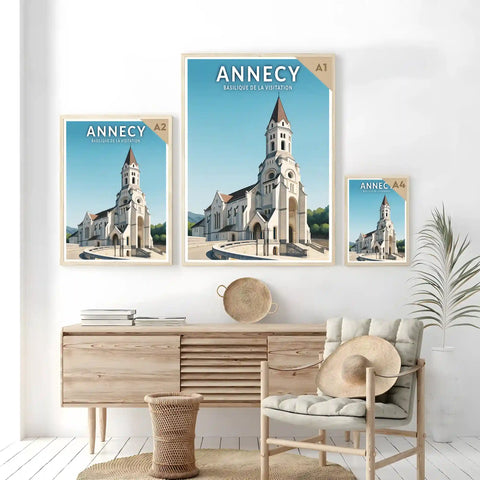 Affiche - Annecy - Basilique de la Visitation