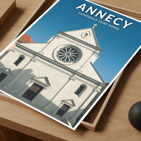 Affiche - Annecy - Cathédrale Sainte-Pierre
