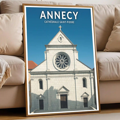 Affiche - Annecy - Cathédrale Sainte-Pierre
