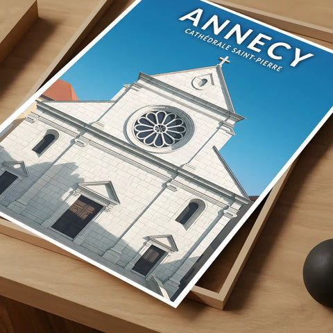 Affiche - Annecy - Cathédrale Sainte-Pierre