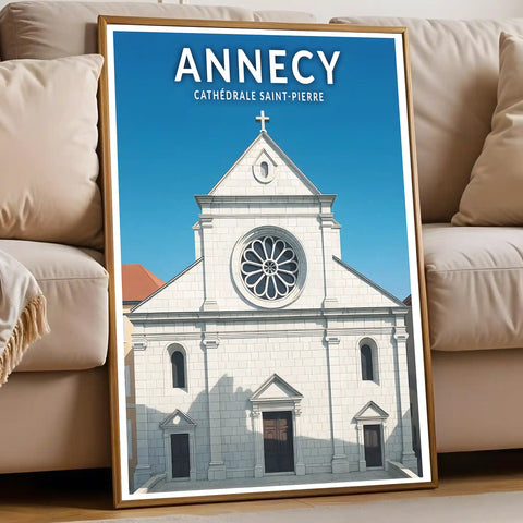 Affiche - Annecy - Cathédrale Sainte-Pierre