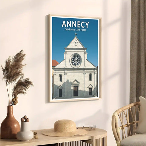 Affiche - Annecy - Cathédrale Sainte-Pierre