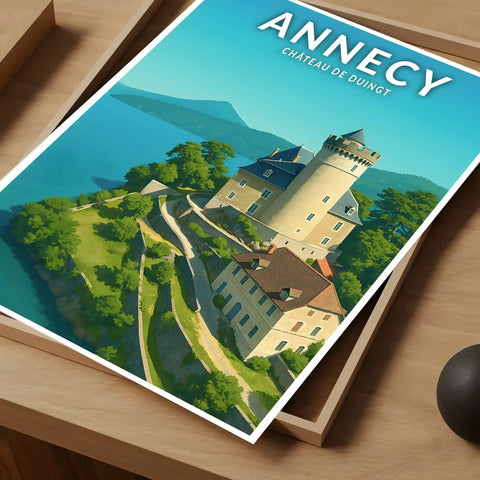 Affiche - Annecy - Château de Duingt