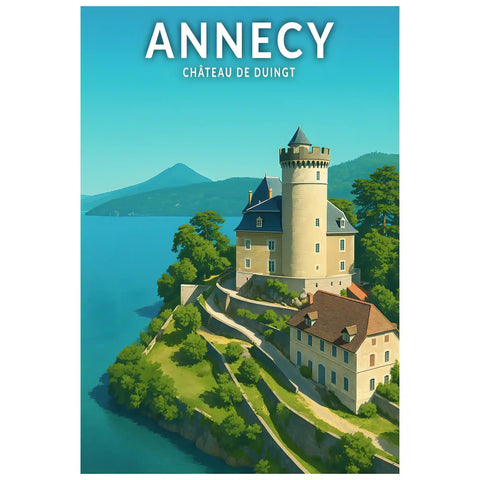 Affiche - Annecy - Château de Duingt