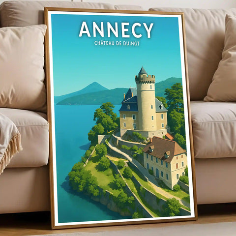 Affiche - Annecy - Château de Duingt