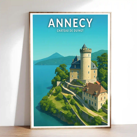 Affiche - Annecy - Château de Duingt