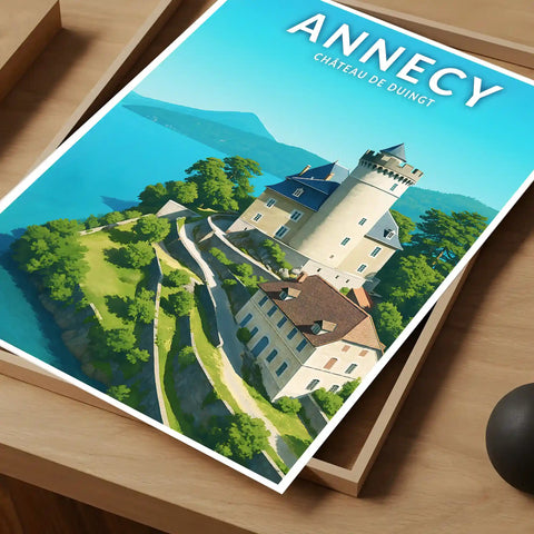 Affiche - Annecy - Château de Duingt