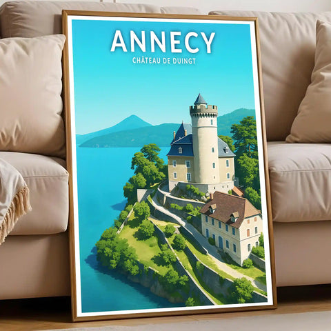 Affiche - Annecy - Château de Duingt